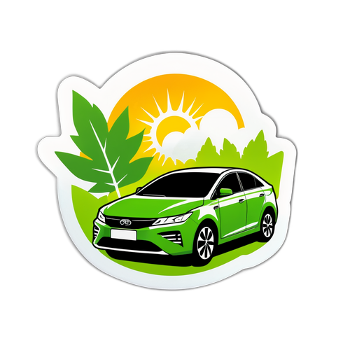 Autoturism Electric Modern cu Elemente Ecologice