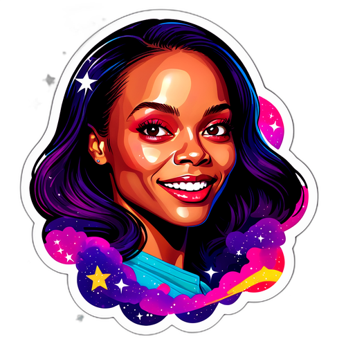 Autocollant de Zoe Saldana dans son rôle emblématique