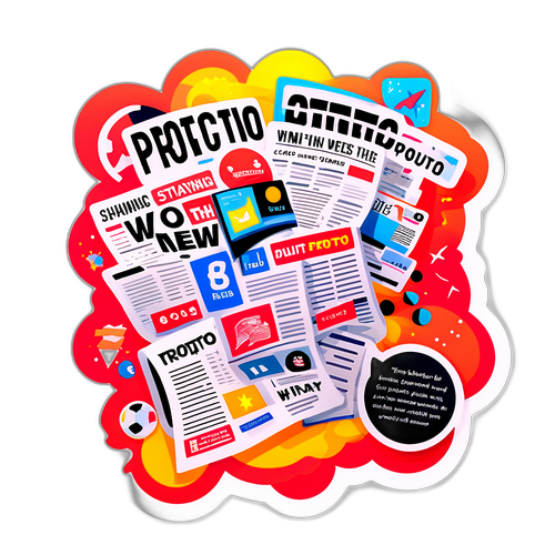 Στικέρ που γιορτάζει το Proto Thema