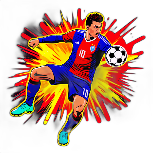 Dusan Vlahovic Futbol Saldırısı Stickerı