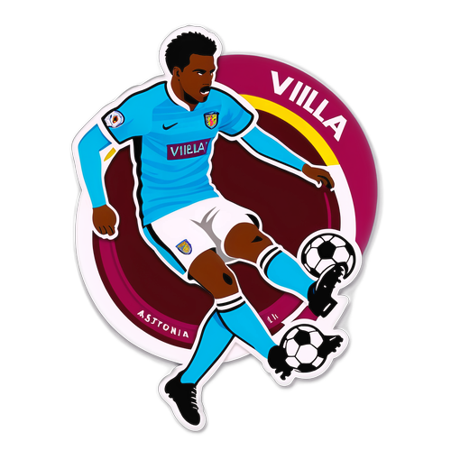 Hình dán cầu thủ bóng đá Aston Villa