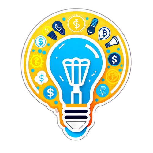 आधुनिक फिनटेक स्टिकर