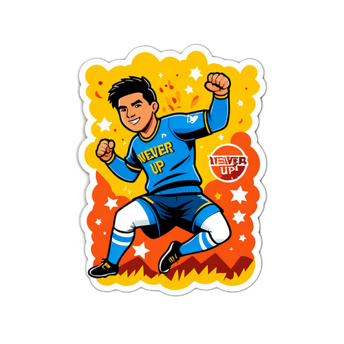 Motiverende klistremerke: Aldri Gi Opp