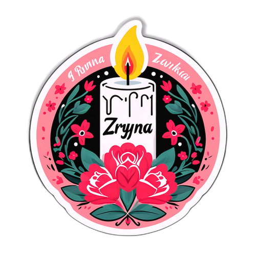 Sticker commemorativo per Iryna Zarutska