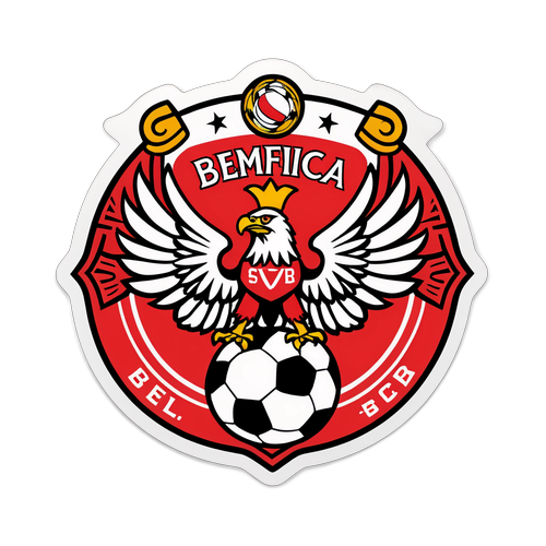 Nhãn dán logo Benfica mạnh mẽ