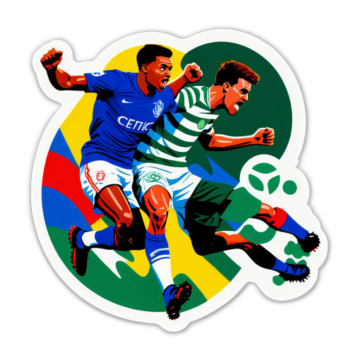 Rangers vs Celtic Rivalry Sticker