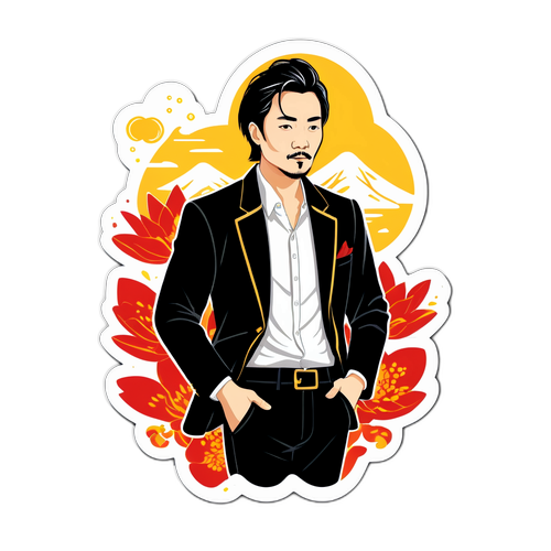 展示簡李哲生活方式的貼紙