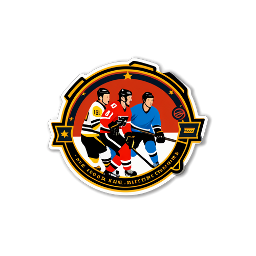 Jääkiekko historia -tarra