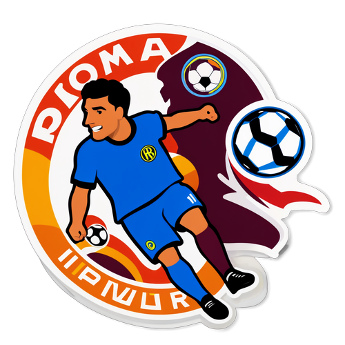 Pertempuran Epik: Sticker Keren Roma vs Inter yang Wajib Dimiliki Penyokong Bola!