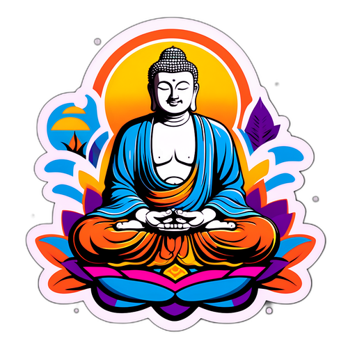 Samolepka s motivem Buddhy