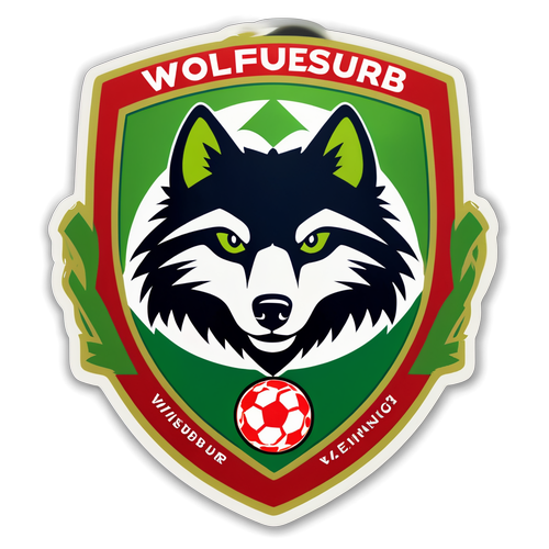 Aufkleber für das Spiel Wolfsburg gegen Mainz