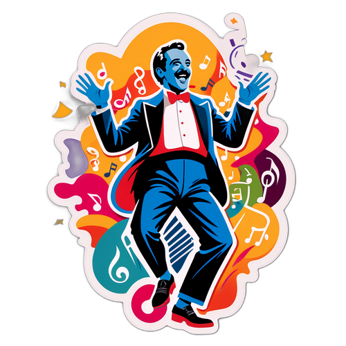 Adesivo in stile rétro di Enrico Ruggeri