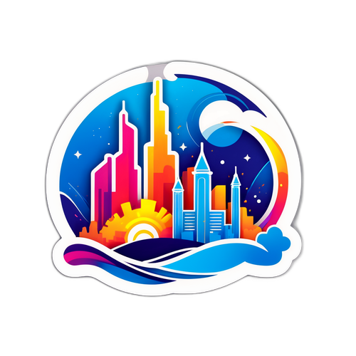 מדבקת חגיגת תאגיד החשמל הישראלי