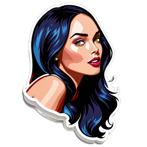 Adesivo Glamouroso da Megan Fox