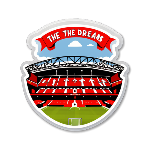 Manchester United klistermärke - Old Trafford