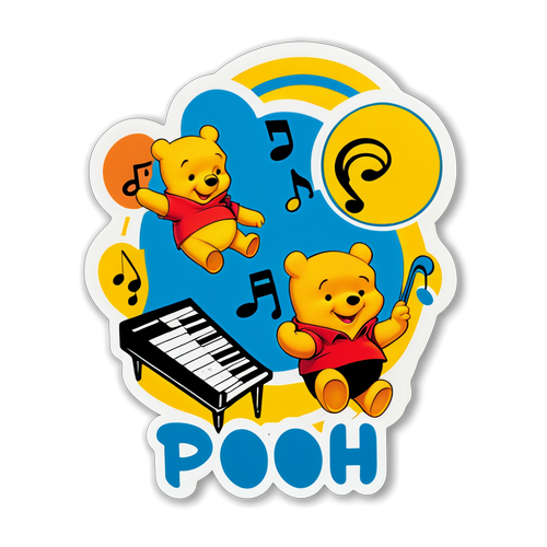 Adesivo Nostalgico dei Pooh