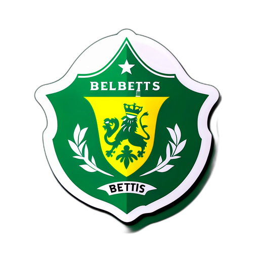 Emblem Real Betis di Sebelah Bola Sepak