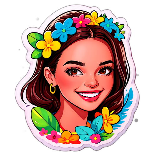 Autocollant coloré de Bruna Marquezine