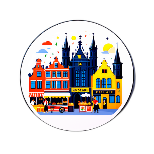 Sticker ter viering van Roeselare
