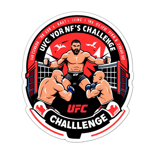 격투 장면을 강조한 디자인