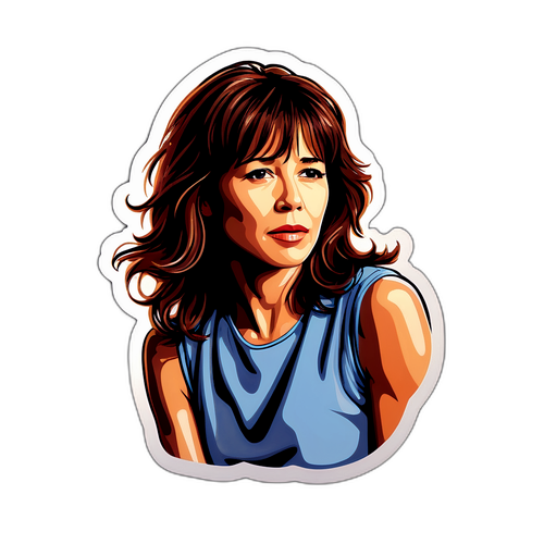 Autocollant artistique de Sophie Marceau