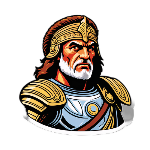 Design nálepky s ikonickou scénou z filmů Ivana Trojana