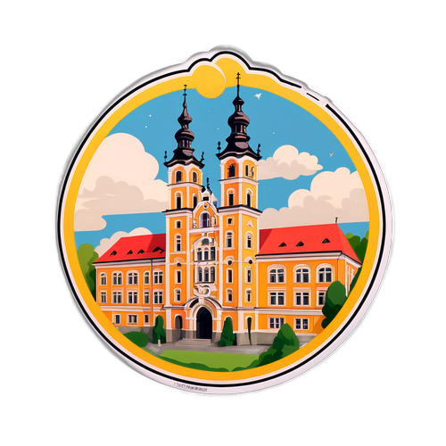 Ілюстрація Славутича, що поєднує сучасні та історичні елементи міста