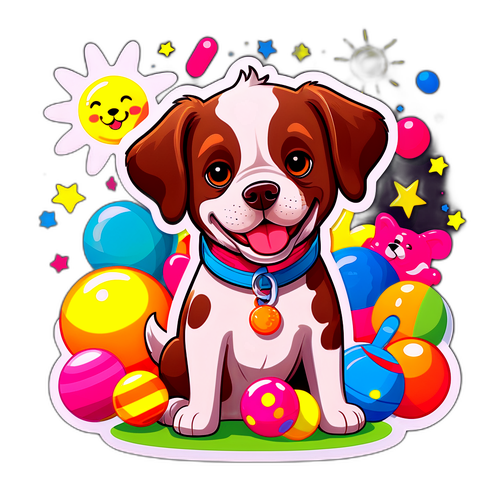 Caricatura Giocosa di Bonny il Cane