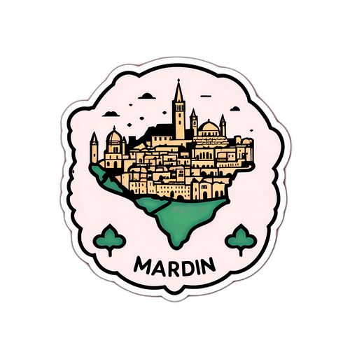 Mardin Vintage Harita Stickeri