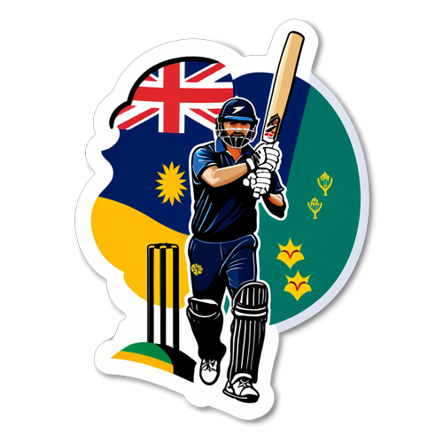 Stiker Perlawanan Kriket New Zealand vs Sri Lanka