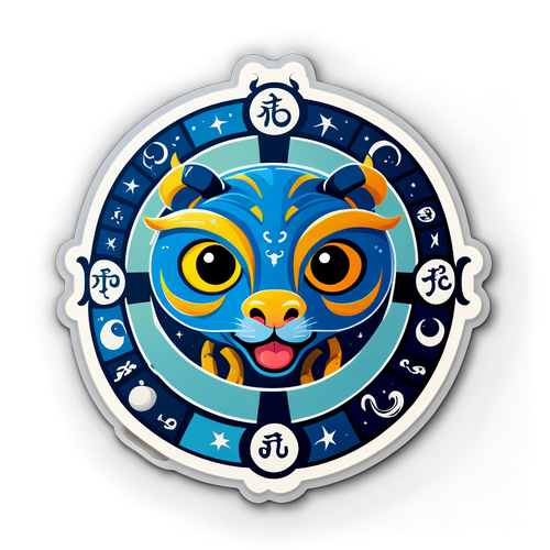 幽默的生肖運勢不佳貼紙