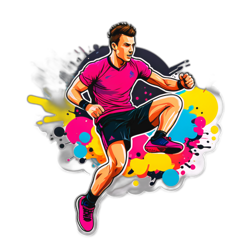 Moderne Sportsticker med Dynamisk Action