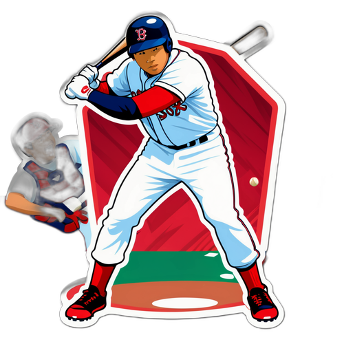 Cheerful Masataka Yoshida Baseball Sticker