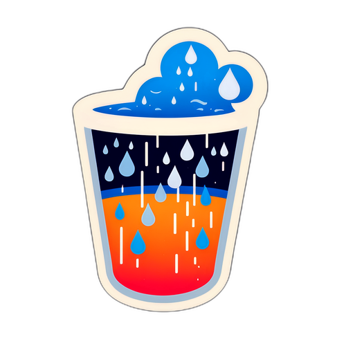 降雨機率飲料杯