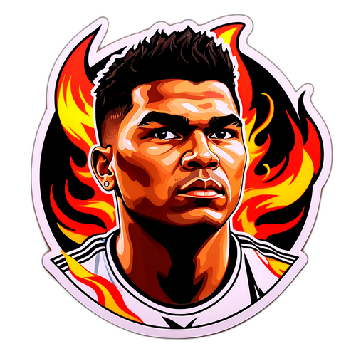 Flammende portrett av Casemiro