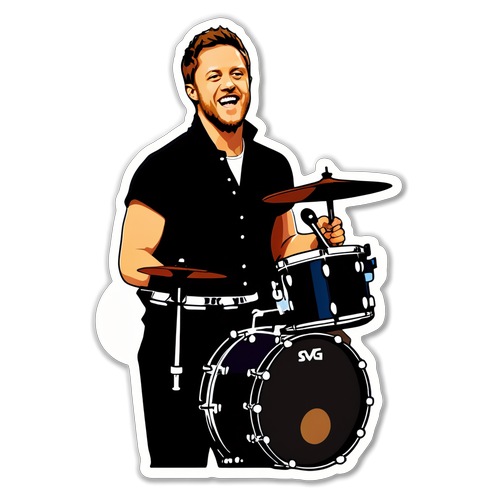 Schokkende Sticker: De Onvergetelijke Momenten van Imagine Dragons en Hun Énige Legend Drummer!