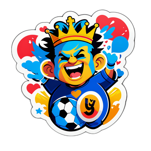 Sticker kết quả bóng đá hôm nay với cảm xúc phấn khích