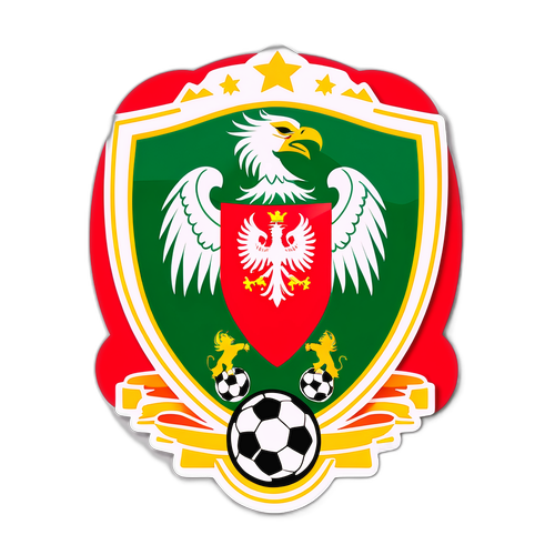 Sticker przedstawiający mecz Legia - Piast