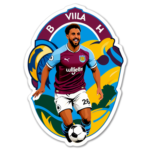 En livlig sticker med Aston Villa og Brighton tema