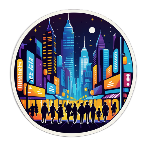 Thành phố lớn vào ban đêm