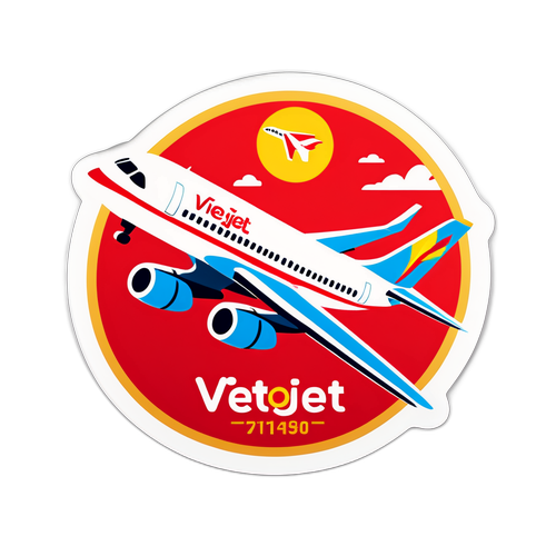 Thiết kế tem Vietjet hiện đại