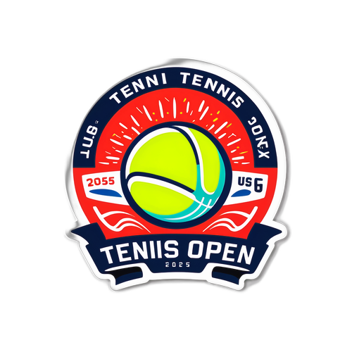 Sticker Tenis Terbuka AS 2025