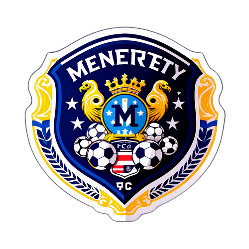Diseño de sticker del escudo del Monterrey FC