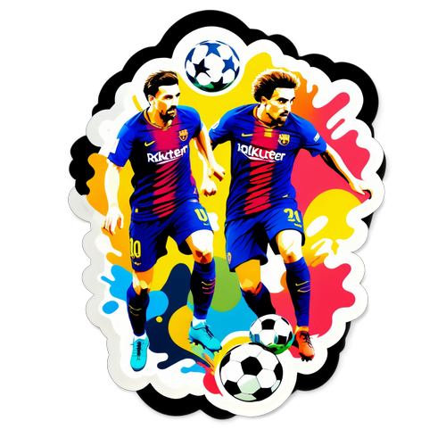 Sticker ya Barcelona na Borussia Dortmund