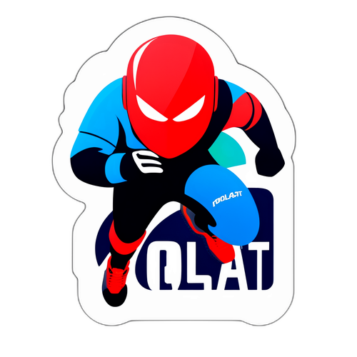 Sticker z logo Polsat Box Go