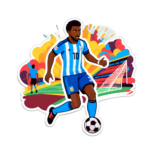 Cena Animada de Thiago Mendes Driblando oponentes