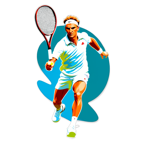 Ein dynamischer Sticker von Arthur Rinderknech im Tennis