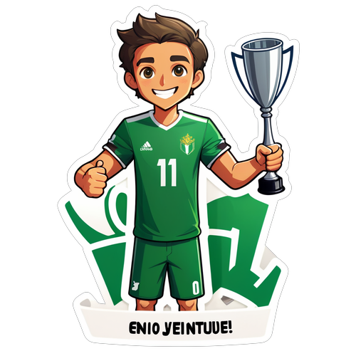 Adesivo Enio Juventude na Pose de Vitória
