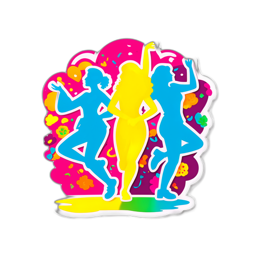 Mamma Mia! zenei témájú matrica