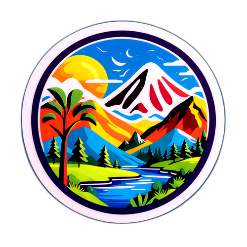 Büşra Güneş Temalı Manzara Sticker